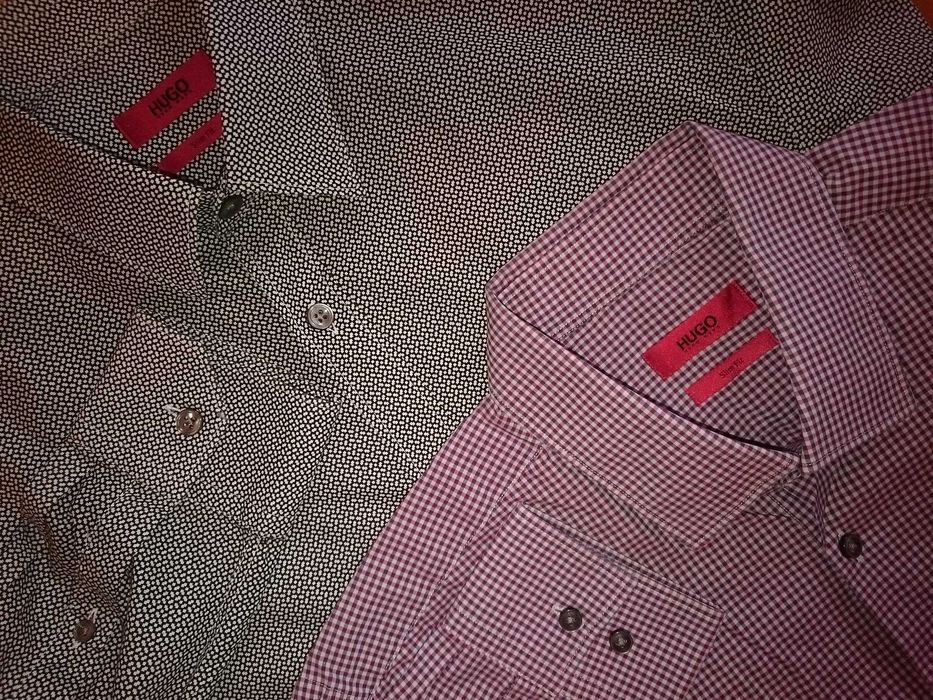 Пара очень стильных рубашек Hugo Boss в новом состоянии (р. М-40)