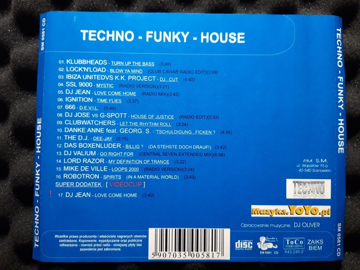 Techno - Funky - House (CD, 2000)
