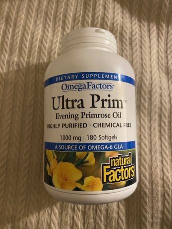 Масло вечірньої примули - (OmegaFactors Ultra Prim) 1000 мг 180 капсул