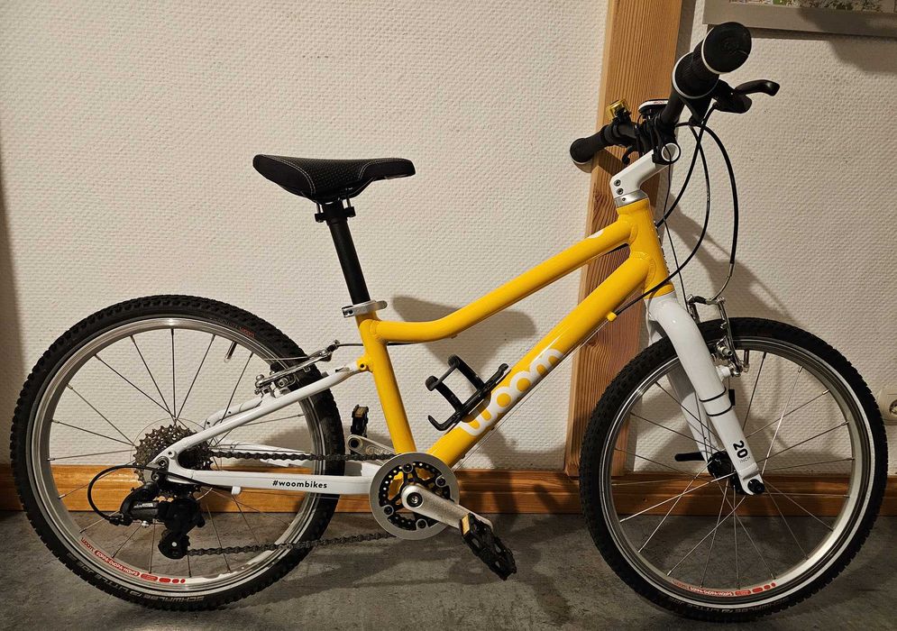 Rowerek dziecięcy Woom 4 - 20'' żółty, jak nowy, gwarancja