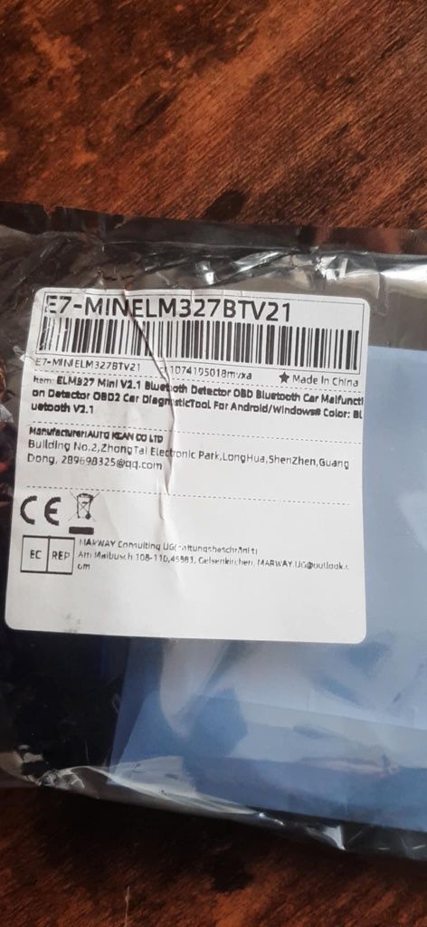 Mini interfejs diagnostyczny obd2