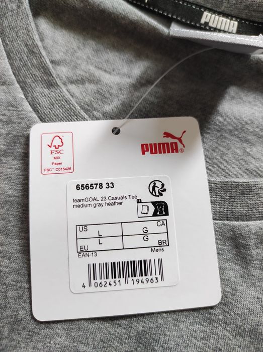 L Puma чоловіча футболка оригінальна