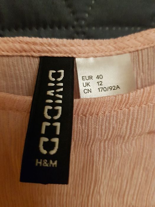 Koszulka na ramiączkach H&M Divided różowa rozmiar 40