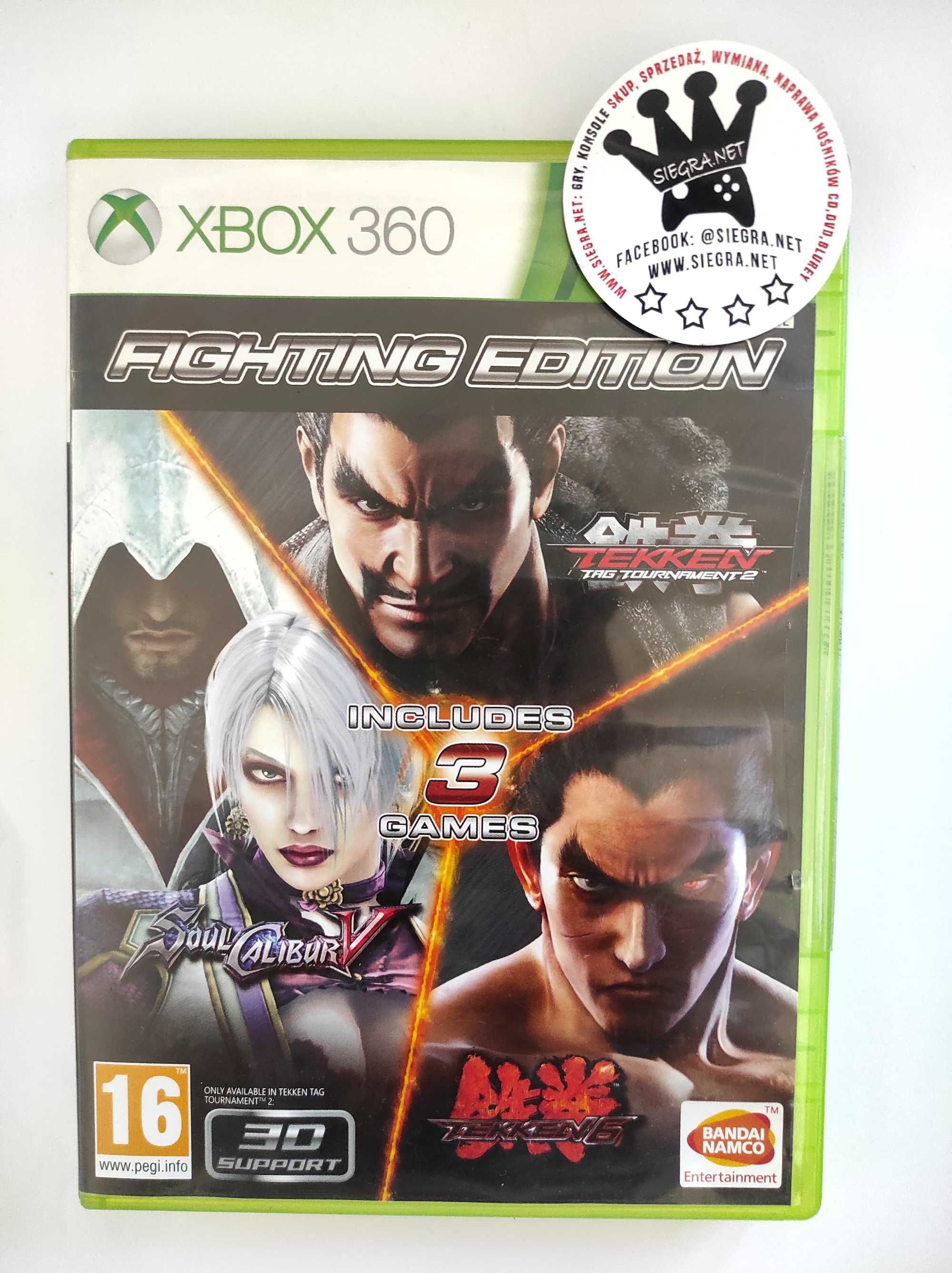 Fighting Edition: Tekken 6 & tag Tournament 2 & Soul Calibur V Xbox360