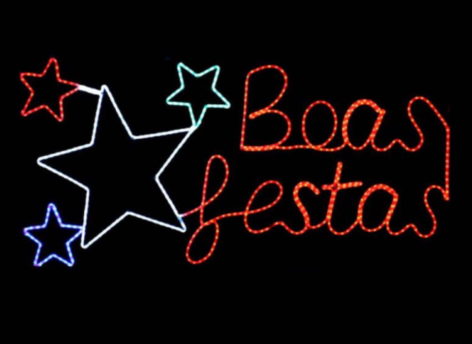 PAINÉIS DE “BOAS FESTAS” - ILUMINAÇÃO DE NATAL