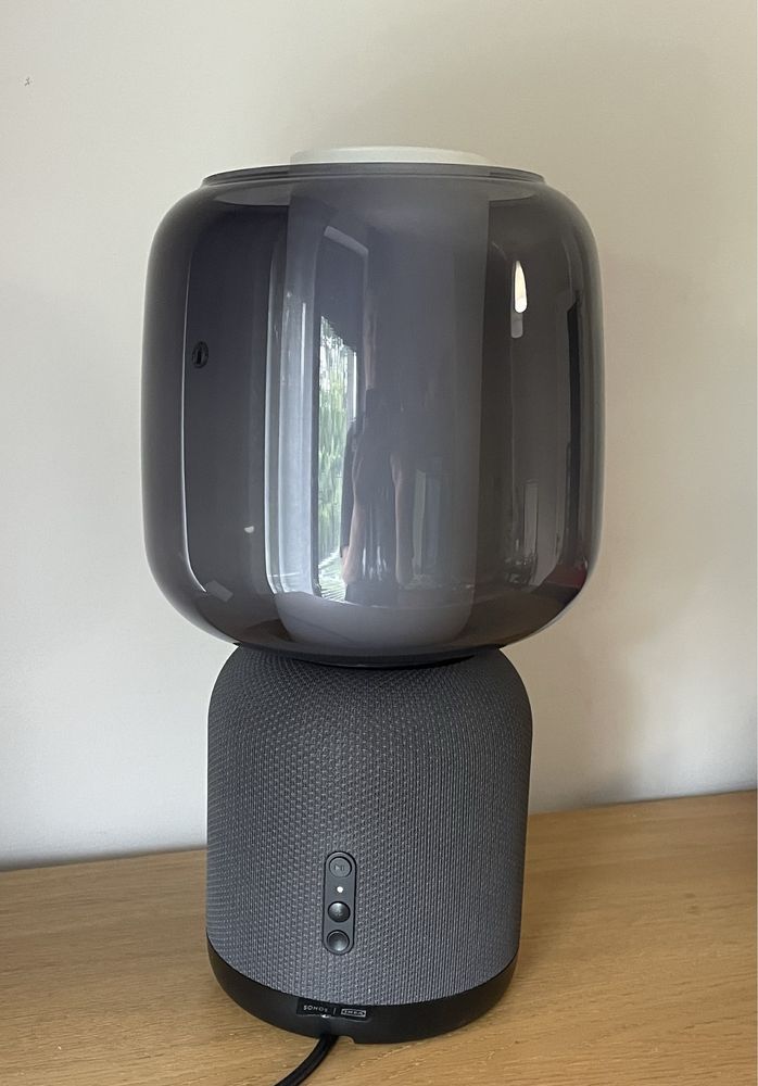Ikea symfonisk sonos  lampa głośnik wifi airplay czarna jak nowa