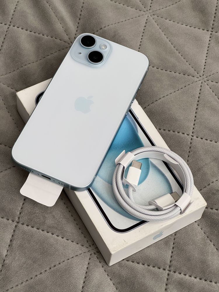 iPhone 15 128GB Blue Новий (0 циклів АКБ 100%)