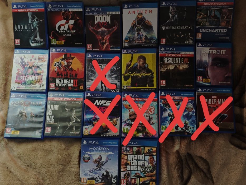 продам игры на плейстейшн 4 цена указана за полный комплект