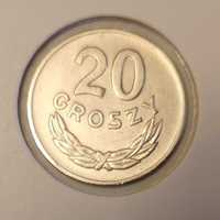 Moneta PRL 20 groszy 1949r.miedzionikiel. Stan b.dobry.