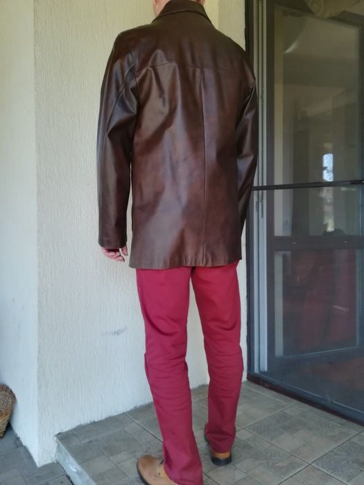 Kurtka skórzana męska