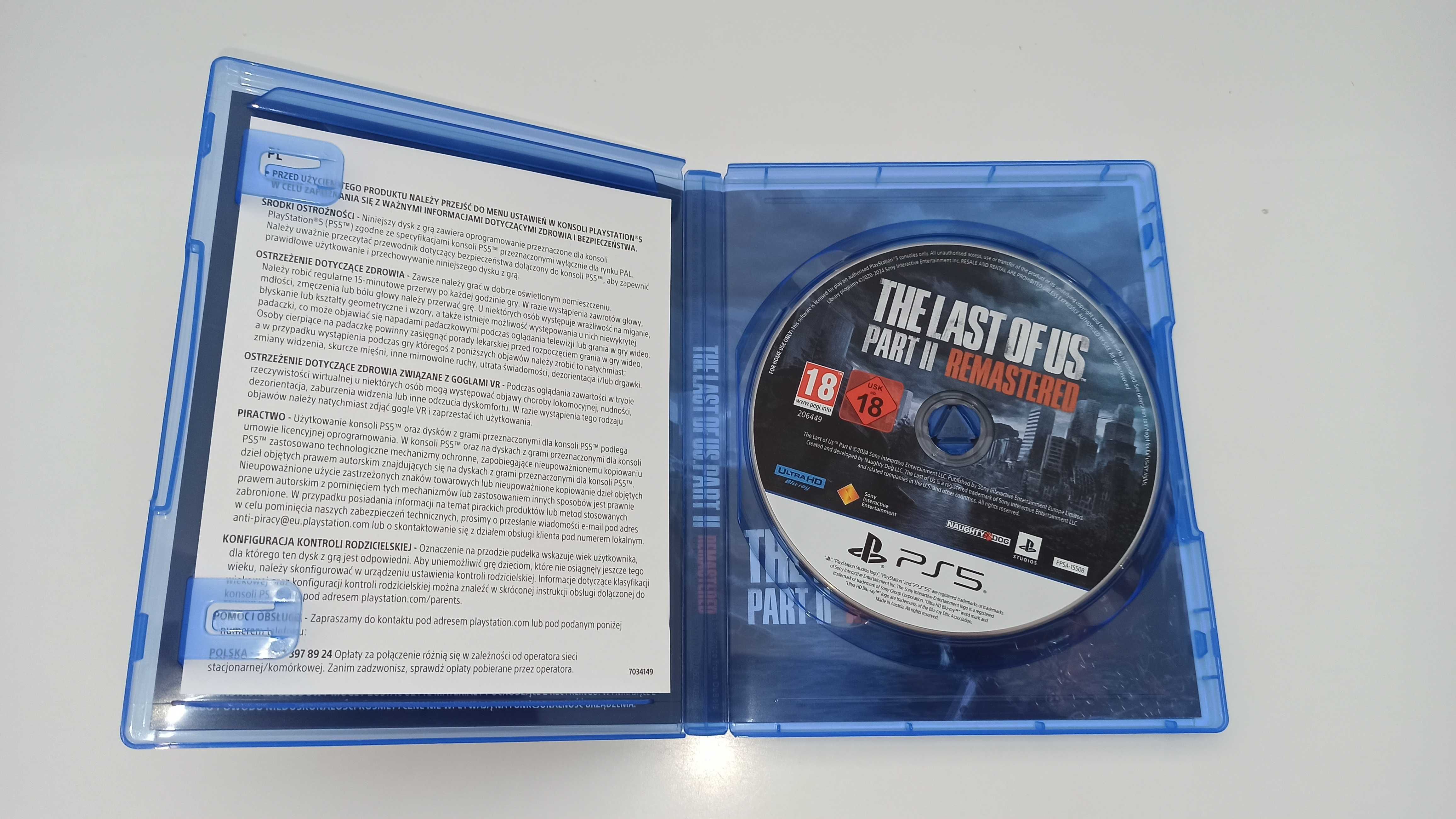 ps5 THE LAST OF US PART II REMASTERED PL postacie mówią po polsku,