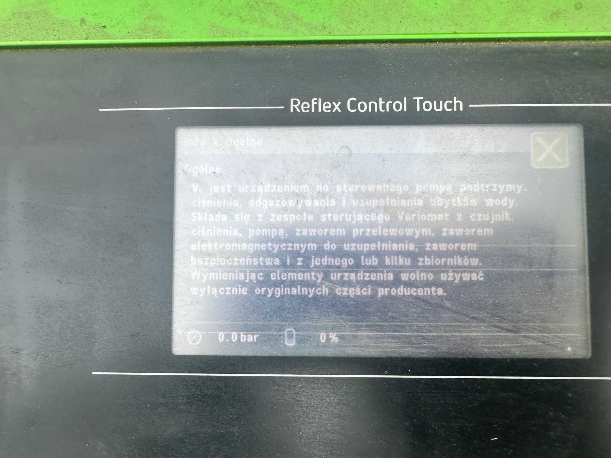 Control Touch Variomat Reflex Jednostka sterująca VS 1-2/140