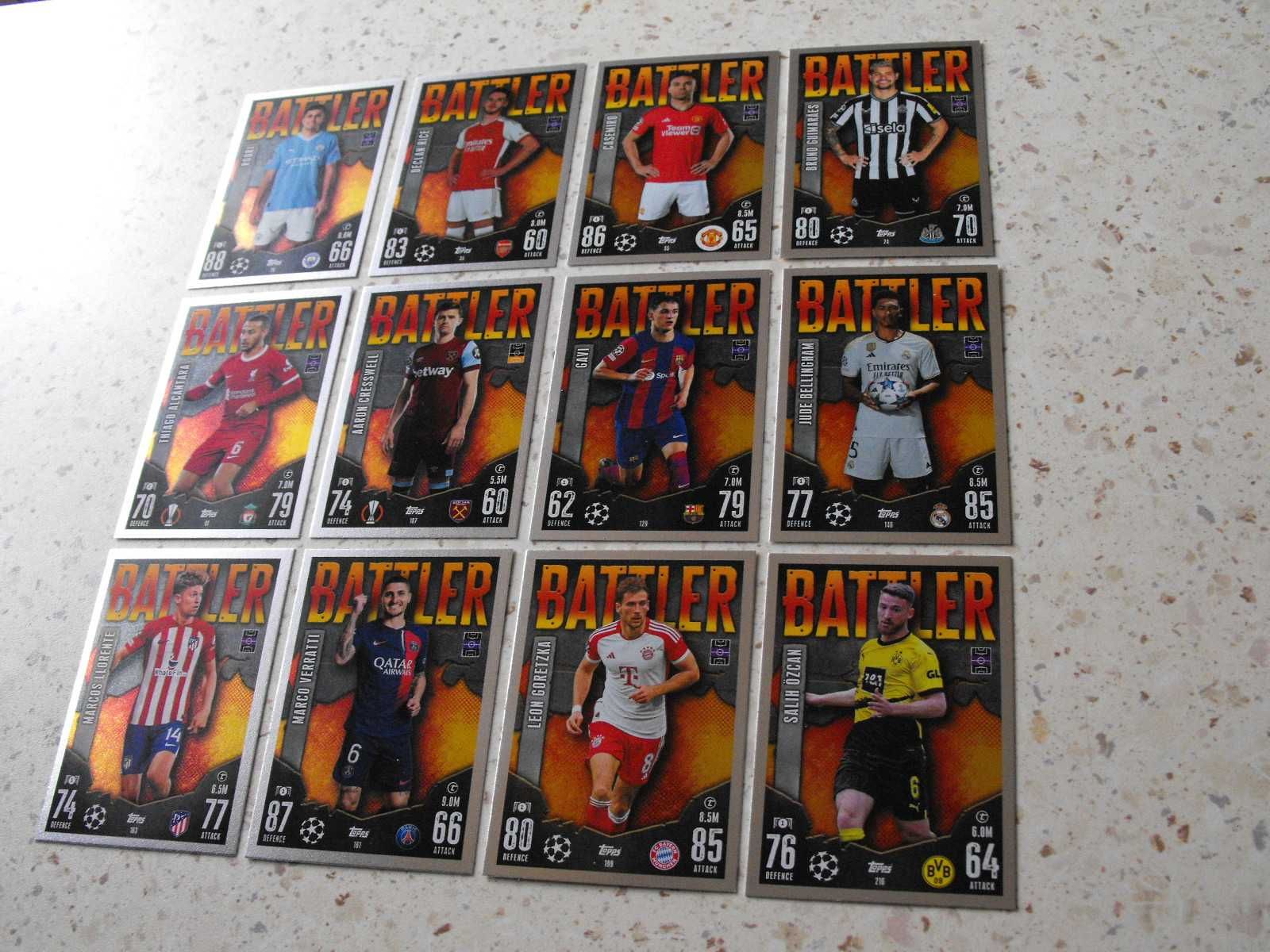 topps Match Attax CHAMPIONS LEAGUE 2024, komplet kart BATTLER