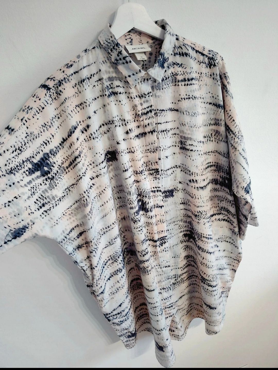 Koszula długa damska Monki tunika koszulowa oversize luźna lekka zwiew