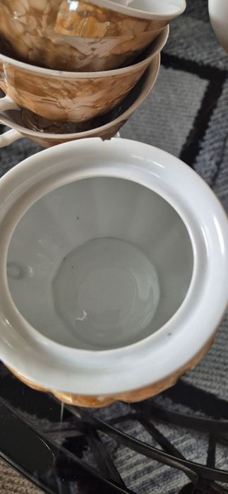 Zestaw kawowy porcelana Wałbrzych lata 70