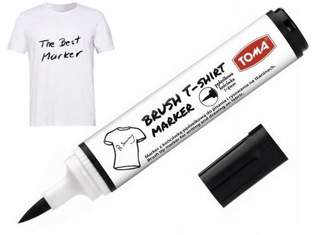 Mazak Marker Flamaster Do Ubran Tkanin Czarny Grub