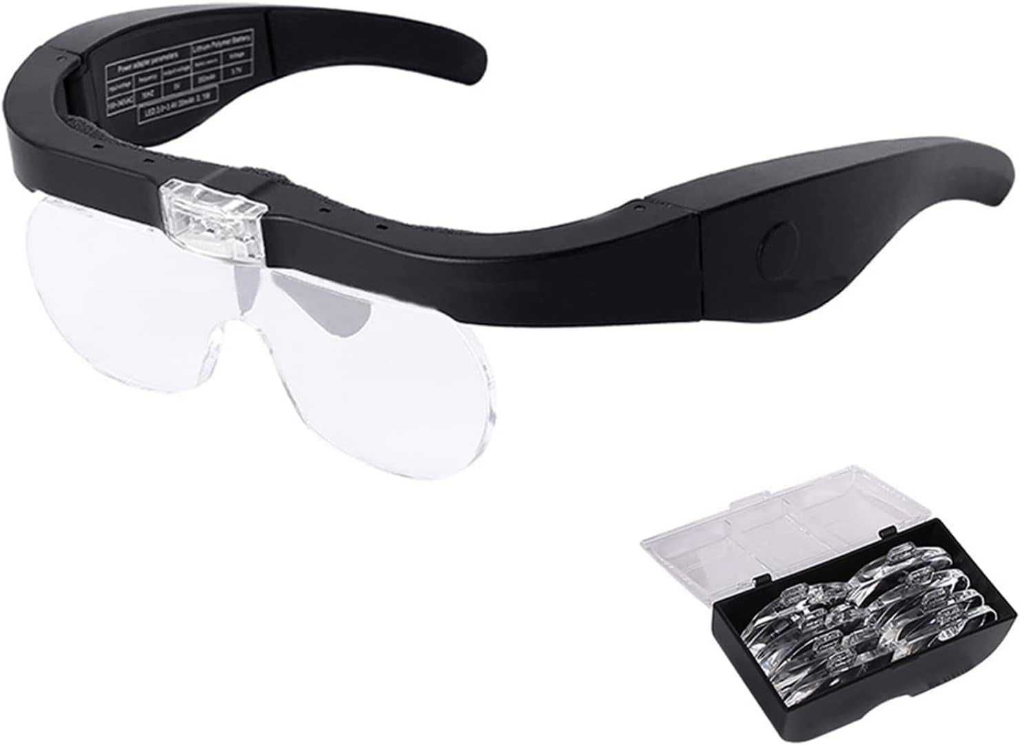 Nowe powiększające okulary /do czytania /szkło powiększaj /LED /3708