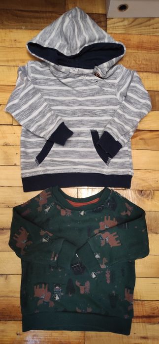 Светр на флісі на хлопчика 9-12 місяців, батник, кофта, светрик