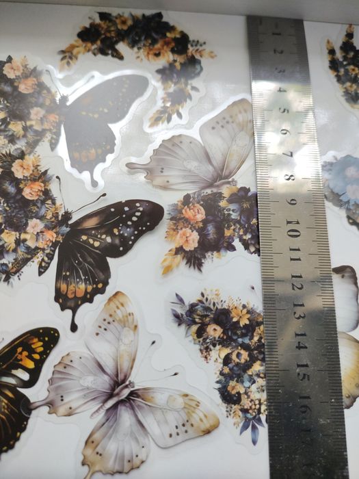Naklejki. 30 sztuk .Motyle, kwiaty, flowers, vintage. DIY.