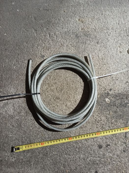 Linka stalowa powlekania PCV fi 8mm; rdzeń 6mm