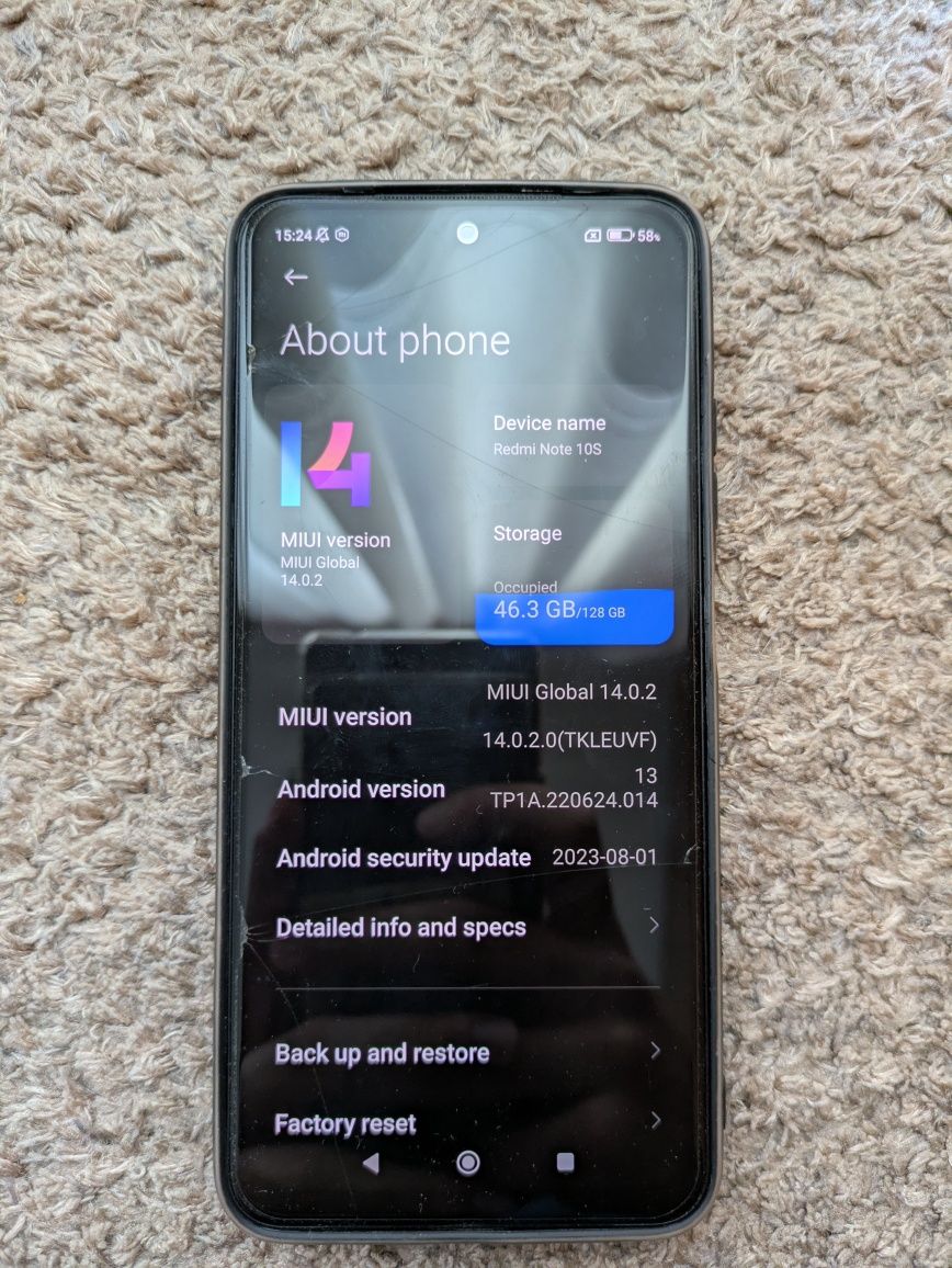 Xiaomi redmi note 10s