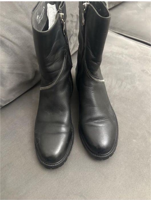 Черевики 36 шкіра чорні djovannia