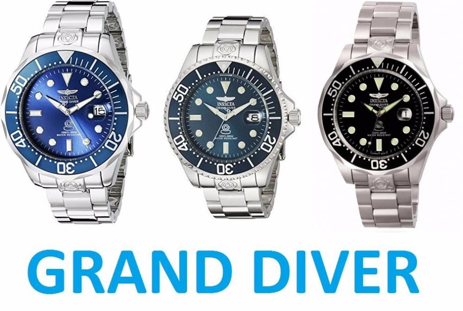 ОРИГІНАЛ | НОВІ: Invicta Grand Diver 3044 aka ROLEX (300m). Гарантія!