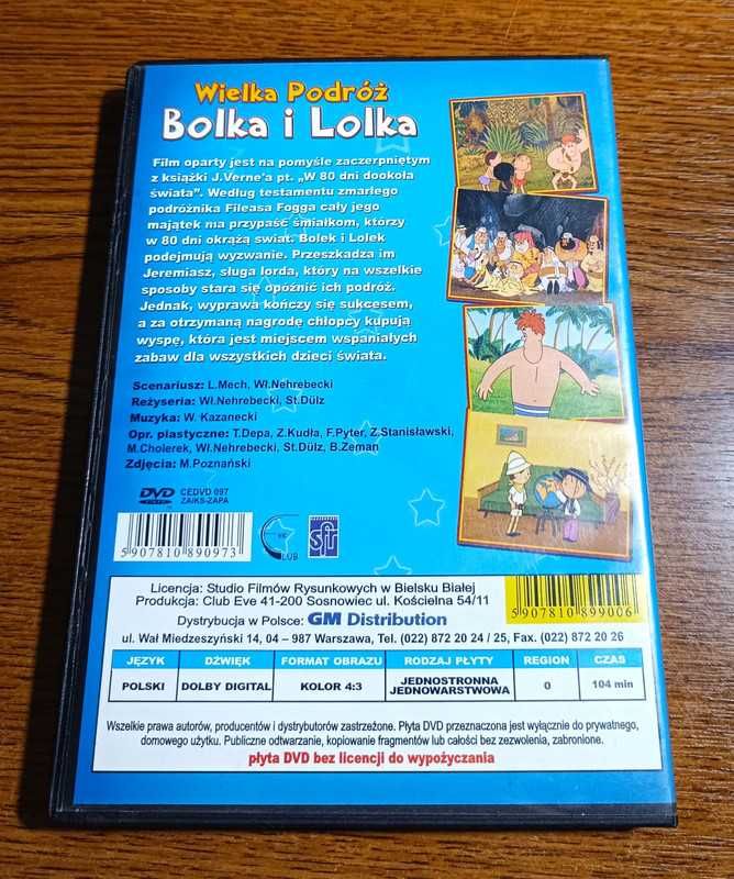 Filmy dla dzieci Wielka Podróż Bolka i Lolka DVD