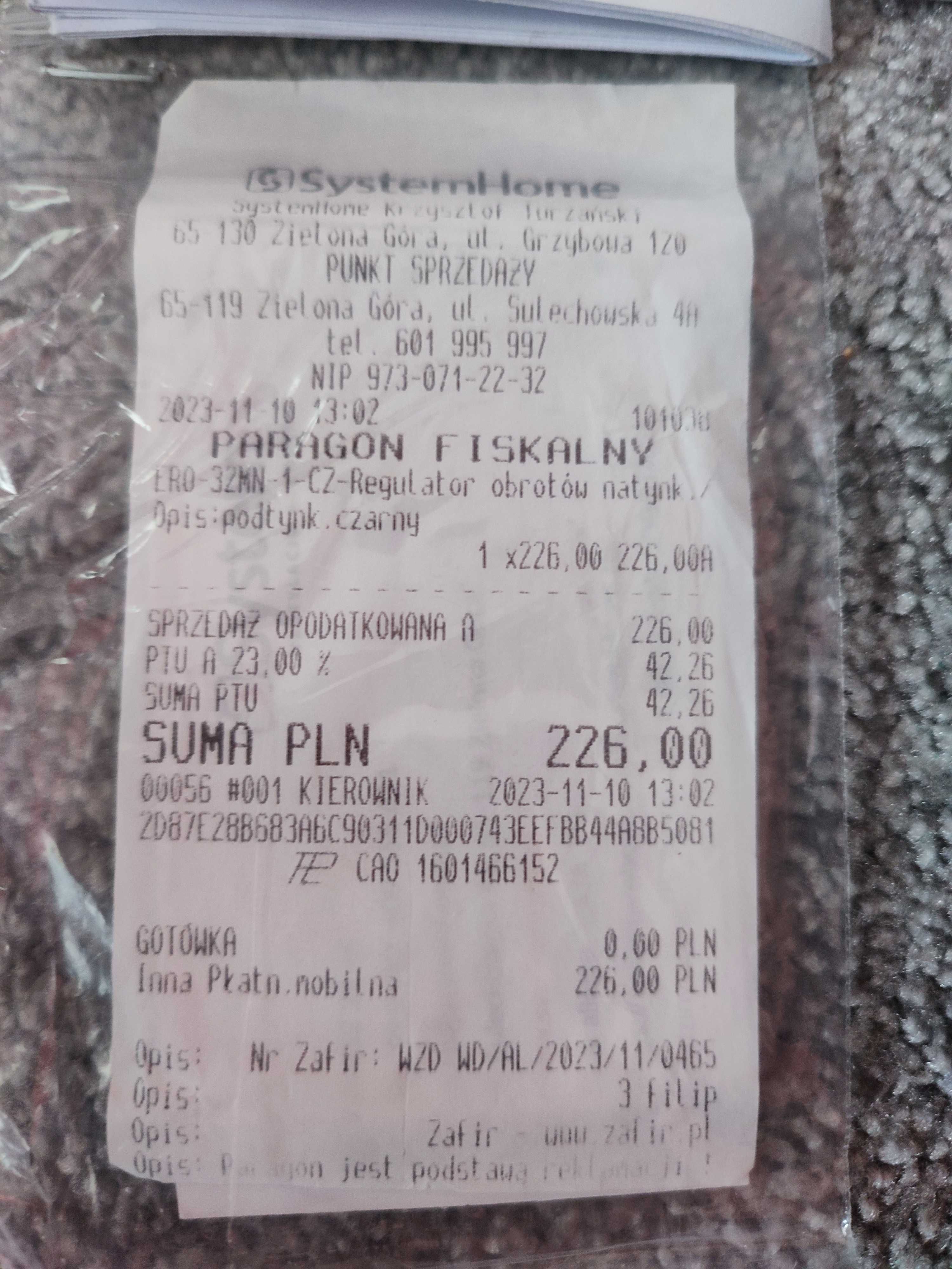 Elektroniczny regulator obrotów DARCO ERO-32MN