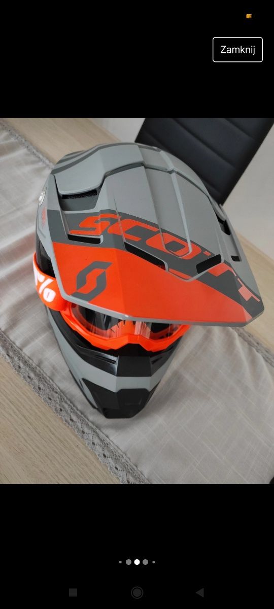 Scott nowy kask motocyklowy rowerowy
