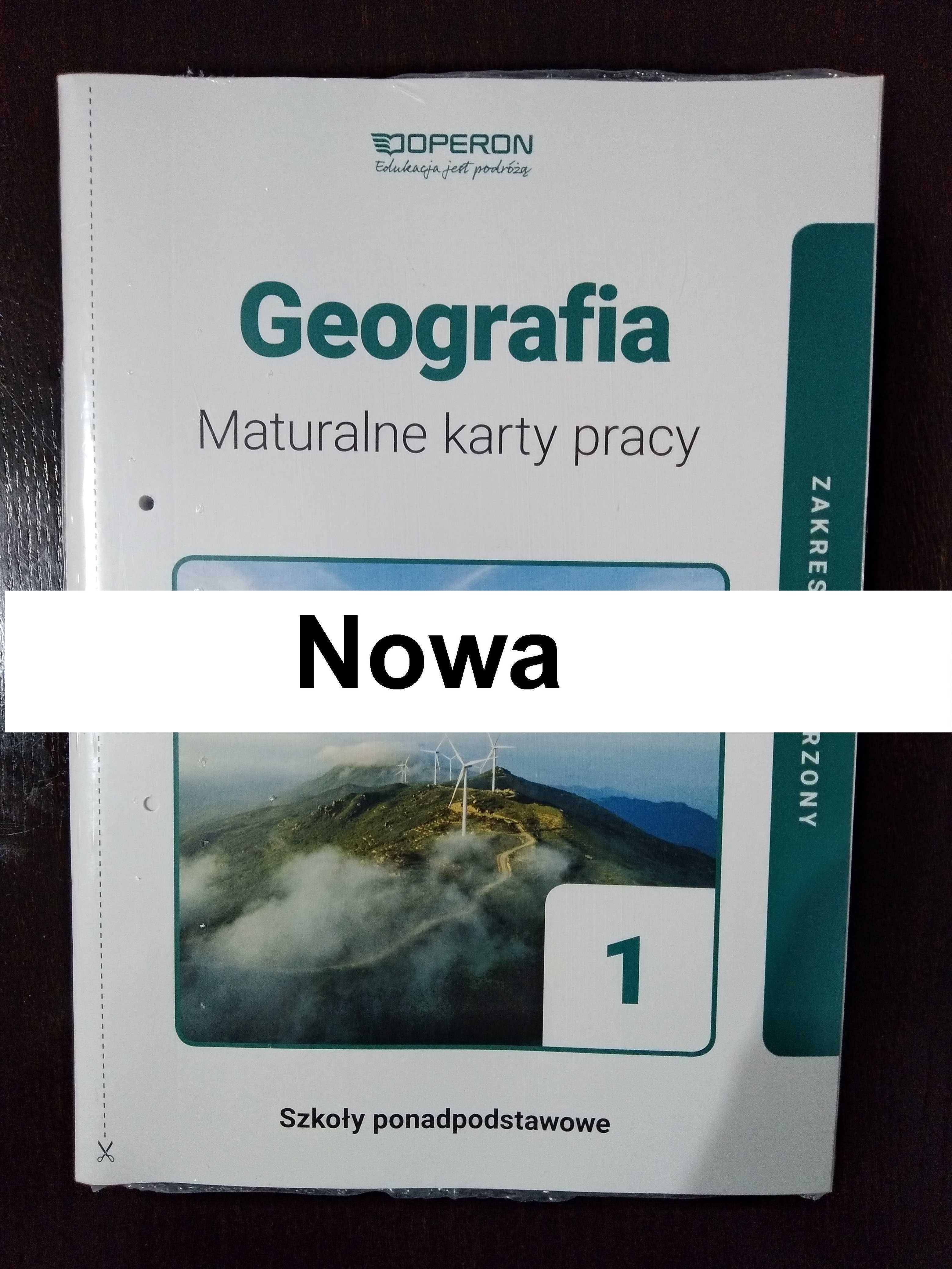 Geografia 1 - Maturalne Karty Pracy. Wydawnictwo Operon. Nowe.