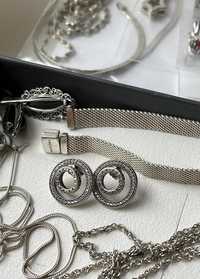 Срібні сережки трансформери pandora оригінал круглі пусети срібло 925
