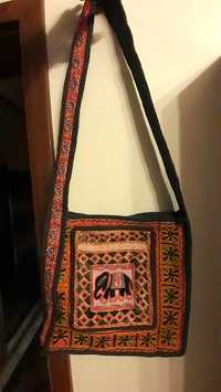 Torba na ramię - orientalna, indyjska, haftowana.