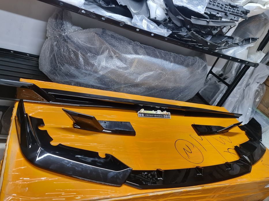 Обвес губа юбка накладка для BMW X5М F95 G05 лезвия на пороги спойлер