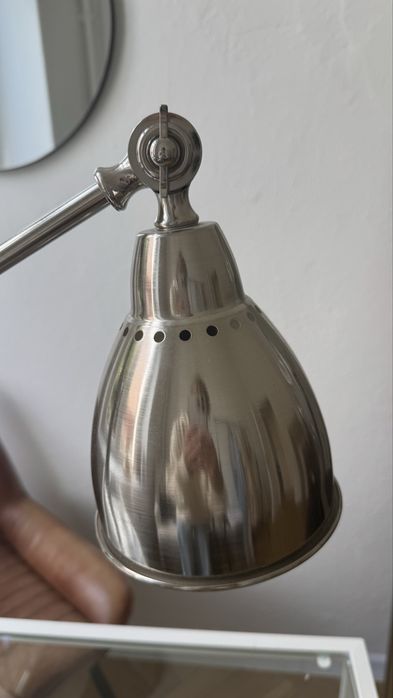 Stylowa metalowa lampa biurkowa / stołowa