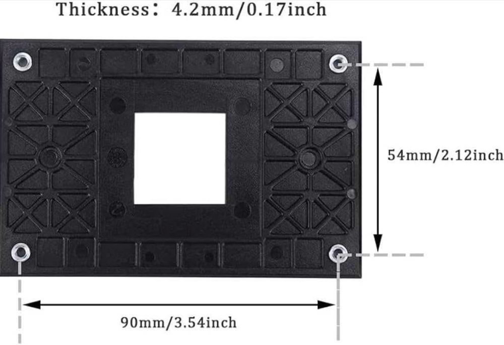 Zestaw montażowy plastykowy (Backplate + Zapinki) AMD AM4