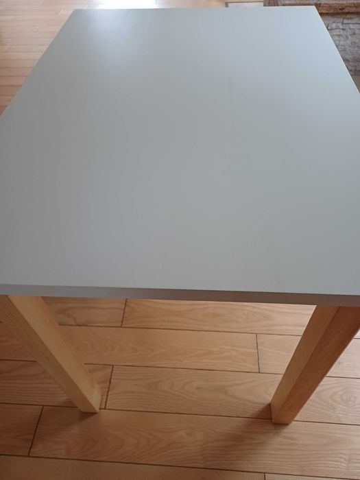 NOWY biały stół kuchenny drewniany sosnowy 100x70 stolik do kuchni