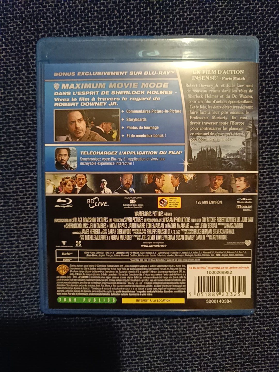 Blu Ray do filme "Sherlock Holmes - Jogo de Sombras" (portes grátis)