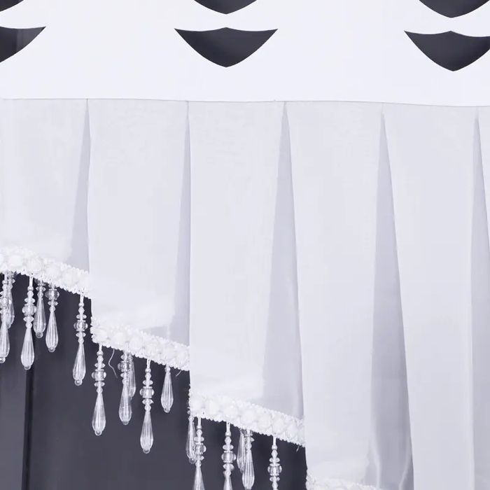 Biały panel motyw świąteczny w choinki