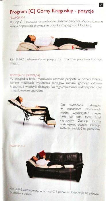Rehabilitujący materac masujący