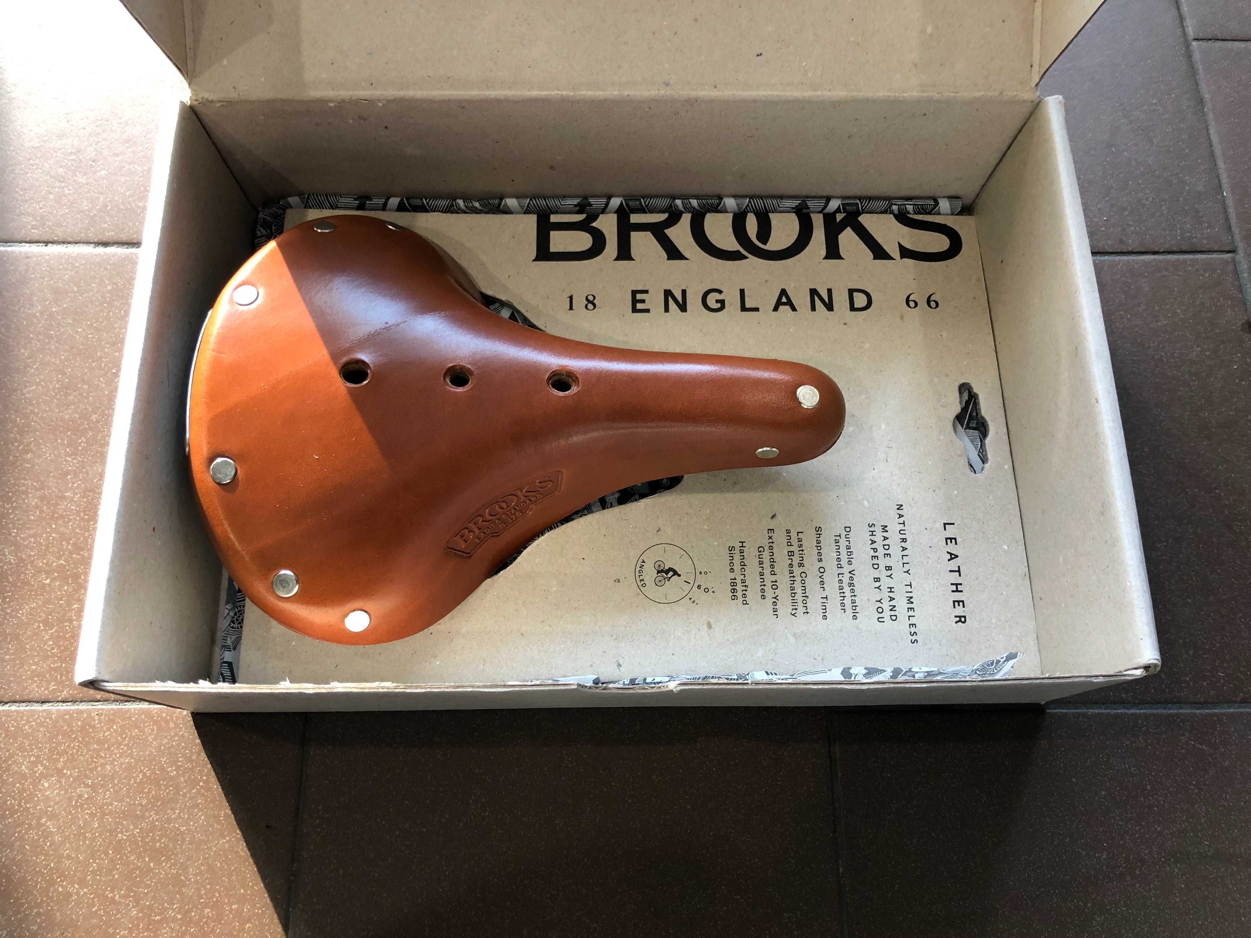 POWYSTAWOWE Siodełko BROOKS B17 SHORT Brown Instrukcja Pudełko!