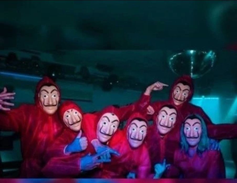 Kostium przebranie Squid Game Dom z papieru strój kombinezon Halloween