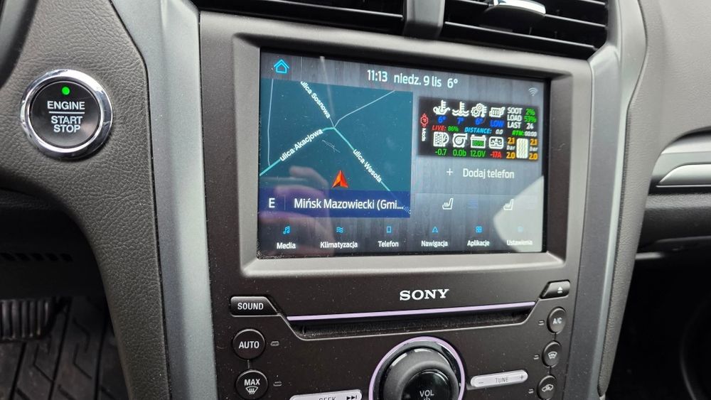 Ford Mondeo MK5 zegary Sync3 2.0 TDCI PowerShift