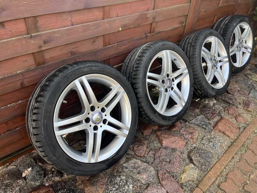 Alufelgi Mercedez Benz 5x112 + opony DUNLOP