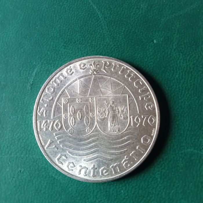 Moeda prata 50.00 Sao Tome e Principe 1970