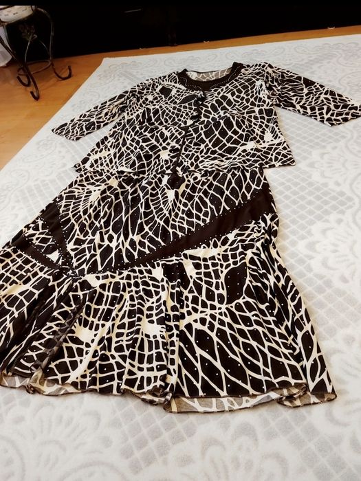 Garsonka 5 XL komplet damski r. 50 spodnica bluzka letnia komunia wese