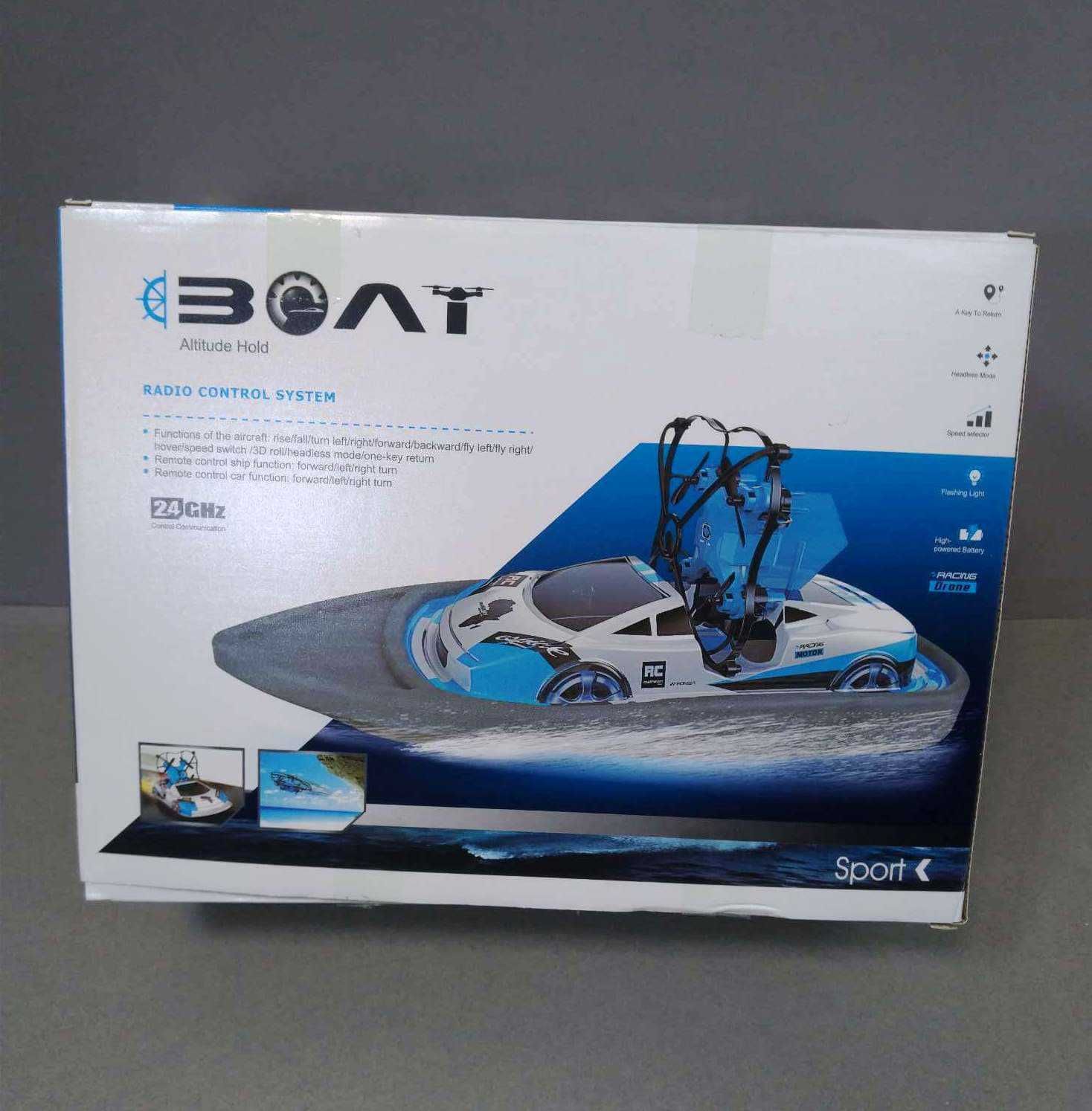 Лодка дрон машинка Bolt ch405 3в1 дист. управ