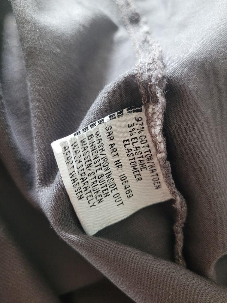 Szara sukienka oversize szmizjerka vintage