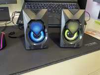 Colunas Stereo Gaming RGB