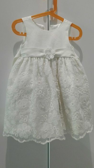 sukienka 2-3 latka haftowana elegancka chrzciny,urodziny, wesele